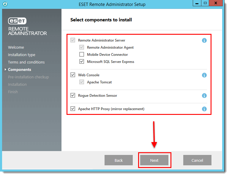 آموزش نصب ESET Remote administrator 6.x