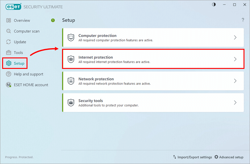 Internet protection