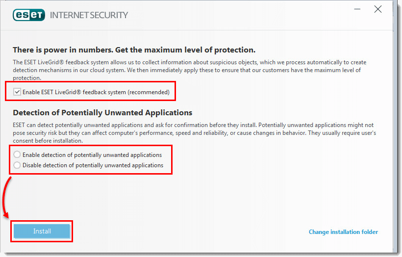 Install ESET Internet Security