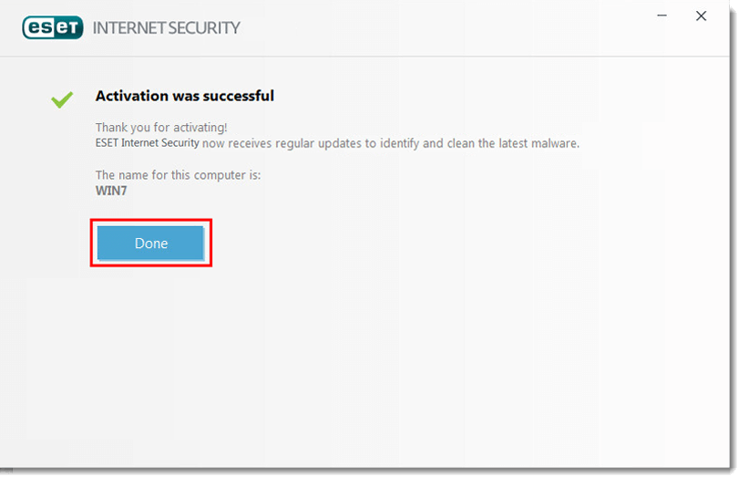 Active ESET Internet Security