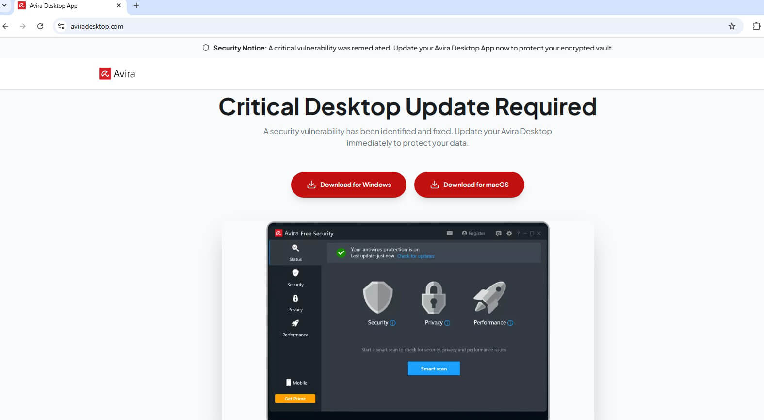 سایت جعلی آنتی ویروس آویرا