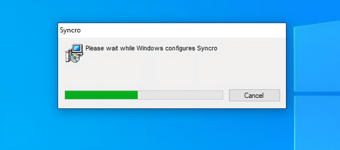 پنجره نصب Syncro