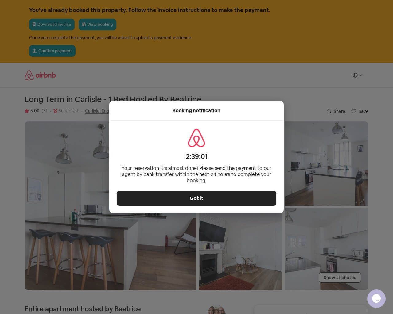 سایت جعلی Airbnb از بازدید کنندگان می خواهد مبلغ رزروی که وجود ندارد را پرداخت کنند.