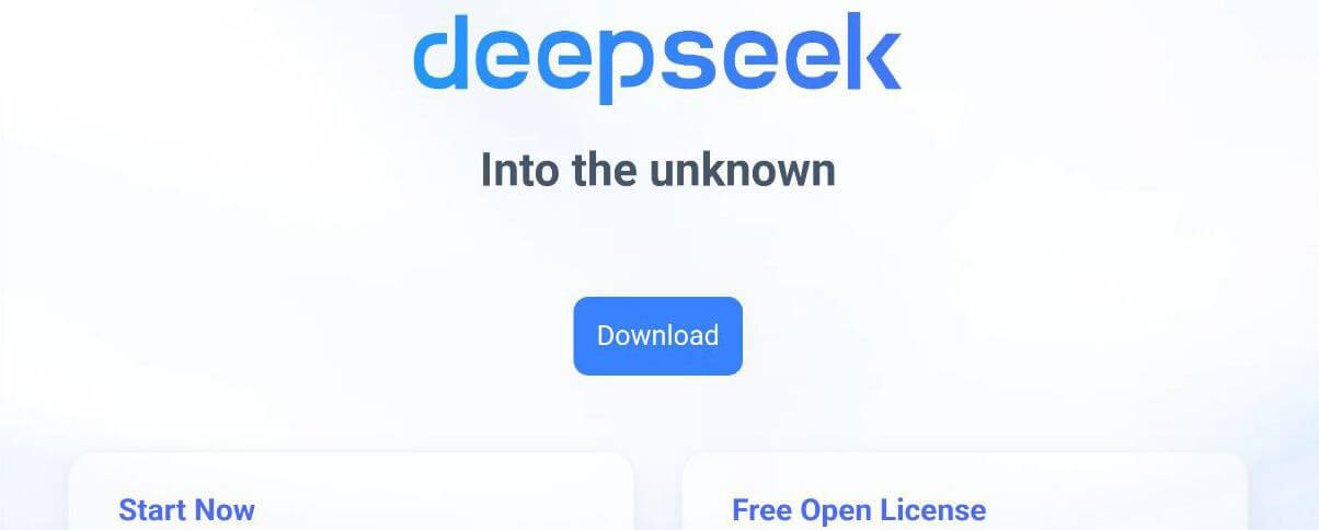 صفحه وب جعلی DeepSeek