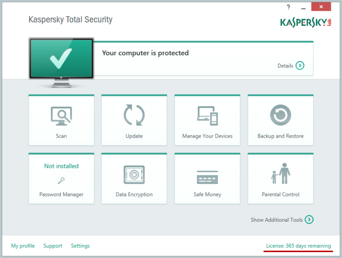 نحوه بدست آوردن لایسنس آنتی ویروس توتال سکیوریتی کسپرسکی برای تمدید – 1